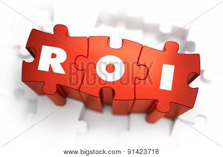 ROI - White Word on Red Puzzles.
