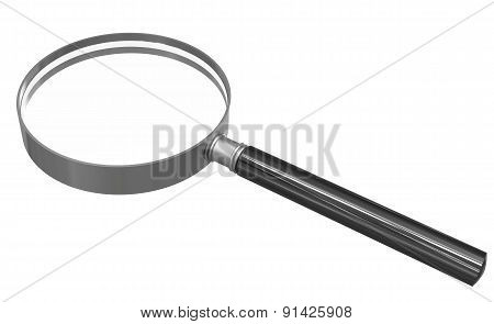 Magnifier on isolated background