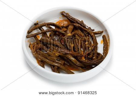 Spicy salad heh of sprouts of fern. From a series of Food Korean cuisine.