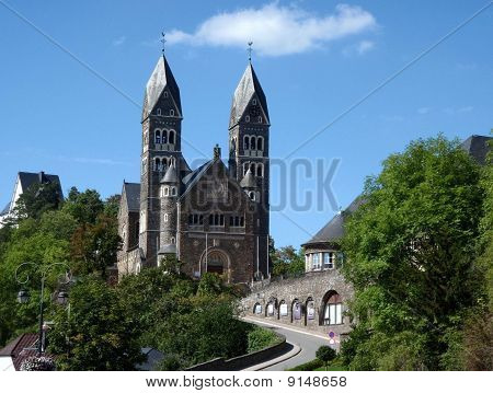 die katholische Kirche von Clervaux, Luxemburg