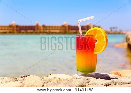 Bocal Of Colorful Cocktail