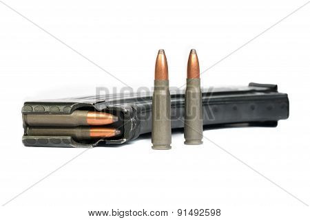 Ak-47 magazine and Full Metal Jacketed shells