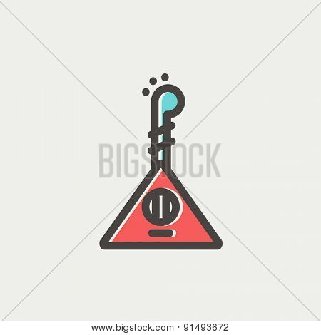 Ukelele icon thin line for web and mobile, modern minimalistic flat design. Vector icon with dark grey outline and offset colour on light grey background.