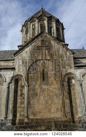 Side facade the Monastery of Saint John the Baptist in Gandzasar