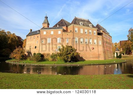 Huis Bergh Castle on a sunny Autumn day. The Netherlands
