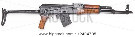 Dobře známé AK-47 Kalašnikov útočná puška.