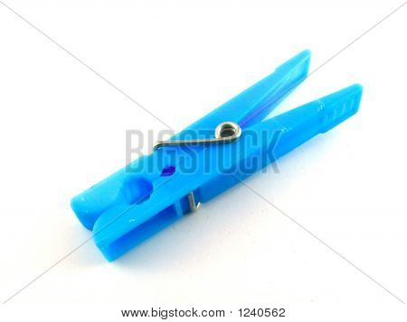 Una molletta blu