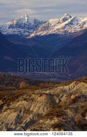Mountains in Tena Valley, Pyrenees, Huesca, Aragon, Spain.