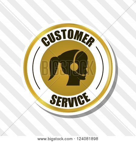 Customer service concept with icon design, vector illustration 10 eps graphic.