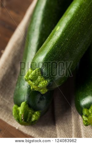 Raw Green Organic Zucchini Squash