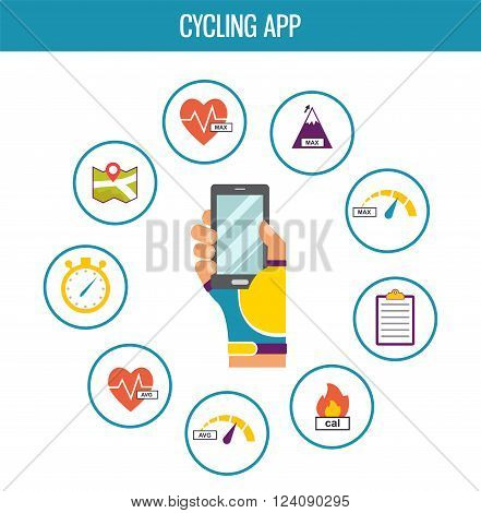 gps computers and  apps for bike and cycling