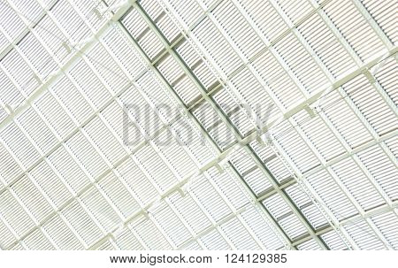 roof ceiling white abstract white line steel