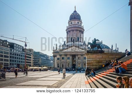 BERLIN - September 18: Typical Street view September 18, 2014 in Berlin, Germany. Berlin is the capital of Germany. With a population of approximately 3.5 million people.BERLIN, GERMANY