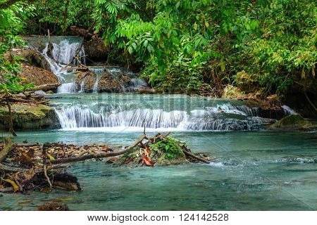 River From Saluopa Waterfall In Tentena