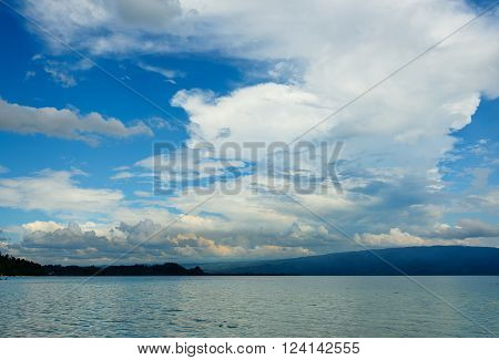 View of Poso lake. Central Sulawesi. Indonesia
