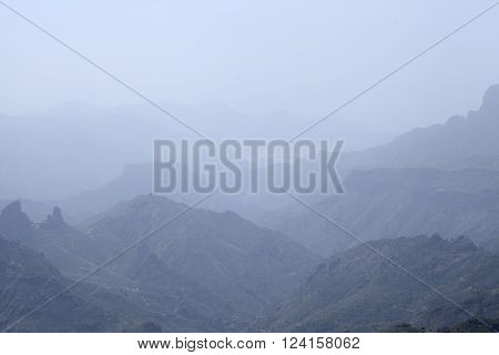 Gran Canaria, Calima U=in Caldera De Tejeda