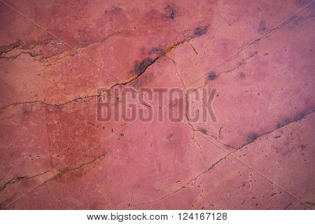 Image of red marmol on island of Tinos Greece
