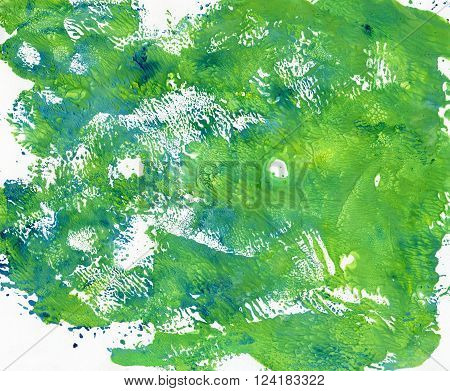 Abstract Watercolor Colorful Texture Art Background. Monotype effect of paint and paper. Paint texture background. Splatter Paint Splash background textures. Made by gouache and watercolor paint.