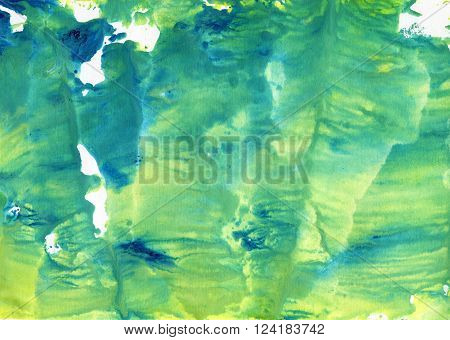 Abstract Watercolor Colorful Texture Art Background. Monotype effect of paint and paper. Paint texture background. Splatter Paint Splash background textures. Made by gouache and watercolor paint.
