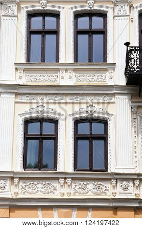 Photographed Close-up Of An Old Building, Made Of Bricks