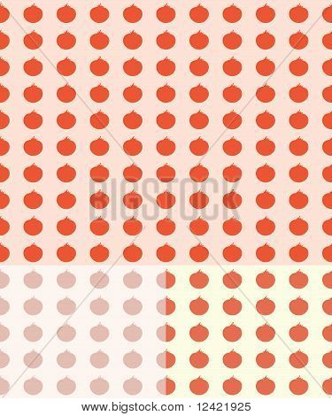 Pomodoro Seamless Pattern Background
