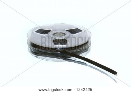 Tonband Reel isoliert auf weiss