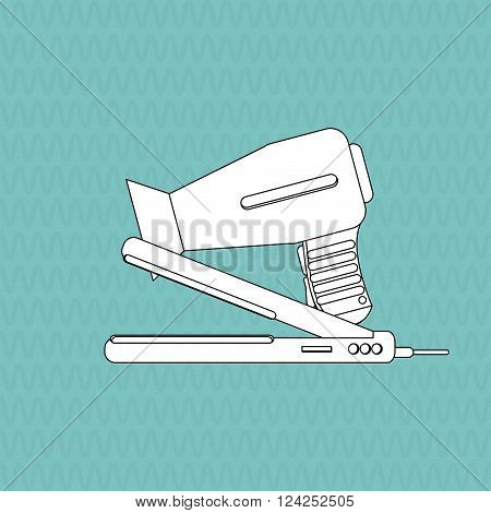 Hair salon  concept with icon design, vector illustration 10 eps graphic.