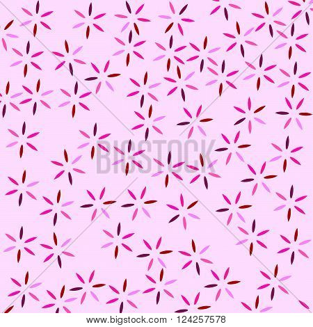 Cherry blossom lobe on pink abstract background