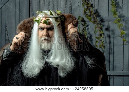 Zeus In White Wig