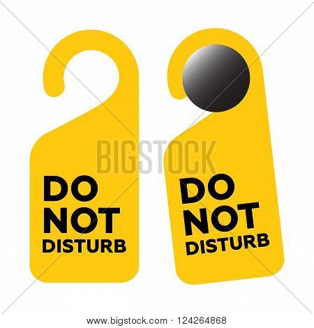 Do Not Disturb Door Sign. 10 eps vector illustration