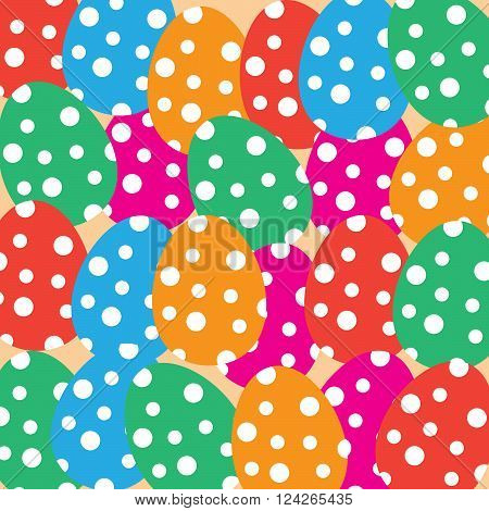 Bright and colorful easter eggs . 10 eps vector illustration