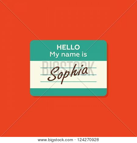 Hello My Name Card Vector & Photo (Free Trial) | Bigstock