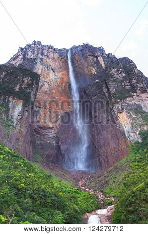 Angel Falls in Venezuela. Canaima national park.