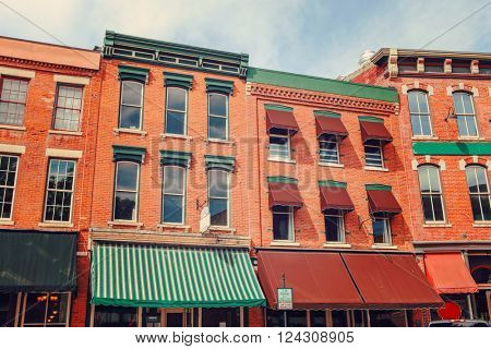 Shops along main street, Galena, Illinois 