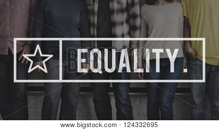 Equality Friends Team Community Fair Concept