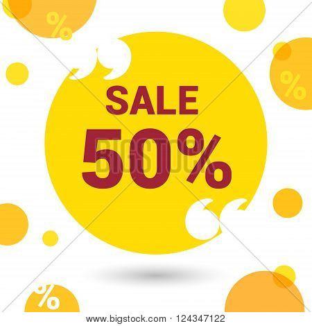 Discount circles banner. Bright summer web banner designs. Web banner template. Sale and special offer. Up to 50 off.