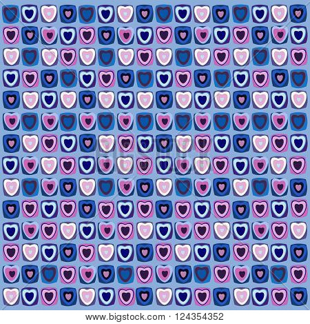 Cute colorful heart, expressing the concept of love.