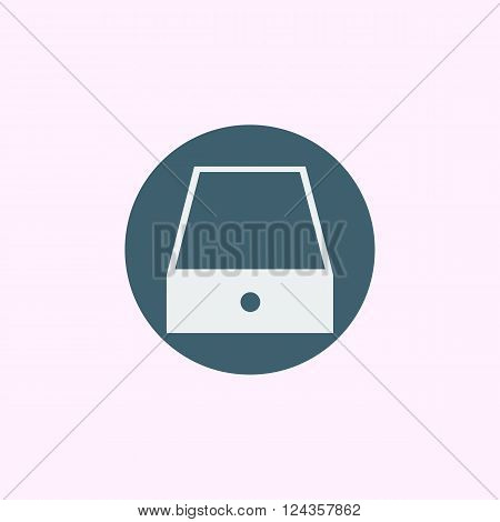 Safe Icon In Vector Format. Premium Quality Safe Icon. Web Graphic Safe Icon Sign On Blue Circle Bac