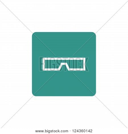 3D Glass Icon In Vector Format. Premium Quality 3D Glass Icon. Web Graphic 3D Glass Icon Sign On Gre
