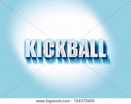 kickball sign background with some soft smooth lines