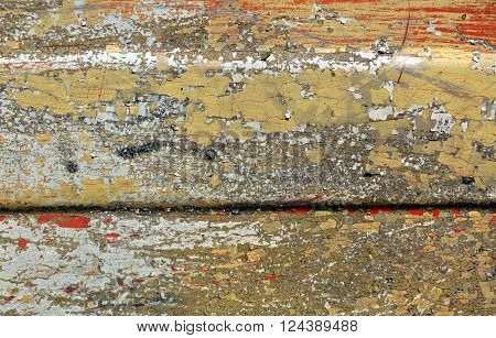 Weathered Painted Metal Surface.
