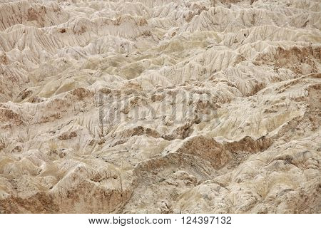 Sedimentary rocks near Lamayuru monastery, Ladakh, Jammu & Kashmir, India