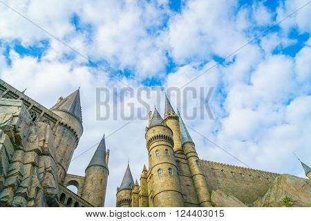 OSAKA, JAPAN - December 1, 2015: Universal Studios Japan (USJ). According to 2014 Theme Index Global Attraction Attendance Report, USJ is ranked fifth among the top 25 amusement parks worldwide.