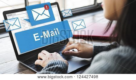 Email Inbox Electronic Communication Graphics Concept