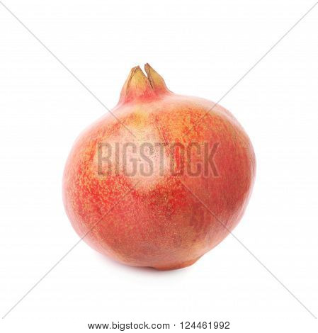 Pomegranate punica granatum fruit isolated over the white background