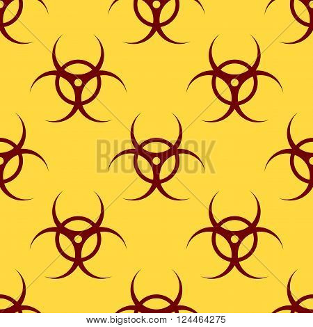 Seamless Patterns With Biohazard Symbol