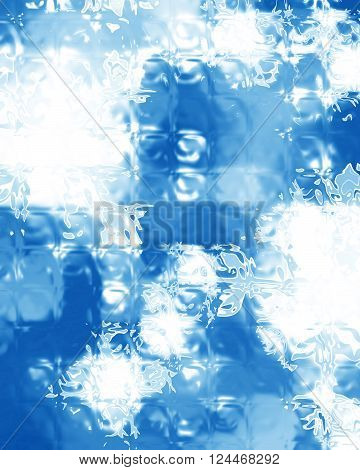 Winter background with some soft highlights and snow flakes