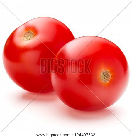 fresh cherry tomato isolated on white background cutout