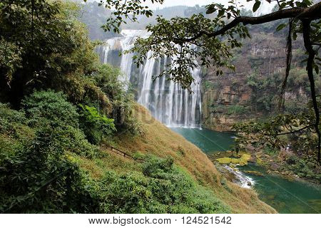 Huangguoshu Waterfall , Guizhou , China .