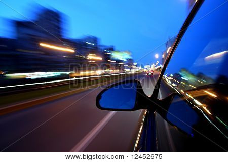 speed car on highway